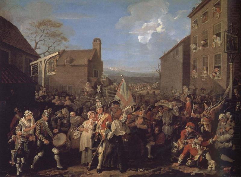 March to Finchley, William Hogarth